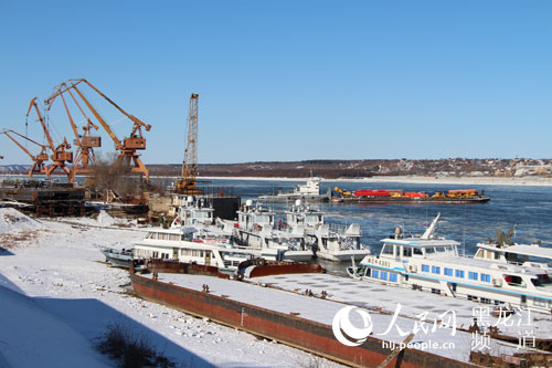 黑河口岸结束2014年明水期货物运输 吞吐量近