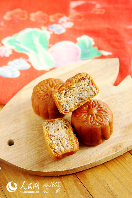 图说美食:八月十五月正圆 中秋月饼香又甜--黑