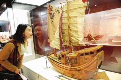 百年中国古船模亮相航海博物馆