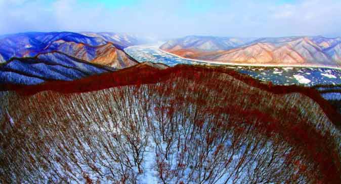 蘿北黑龍江三峽冰雪景觀