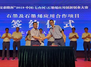 黑龍江科技大學材料科學與工程學院與黑龍江省靶捷科技發展有限公司簽訂石墨烯潤滑油項目