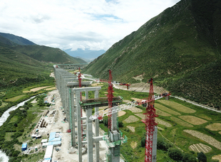 黑龍江省建投集團承建，西藏拉薩S5線（拉薩至澤當快速路）工程。