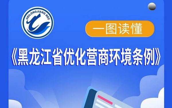 一图读懂《黑龙江省优化营商环境条例》