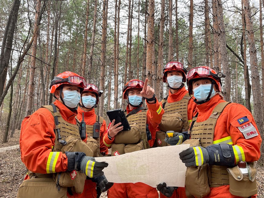 黑龙江省森林消防总队开展防火专项行动。黑龙江省森林消防总队供图