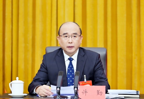 9月26日，中國共產黨黑龍江省第十三屆委員會第四次全體會議在哈爾濱召開。省委書記許勤講話。
