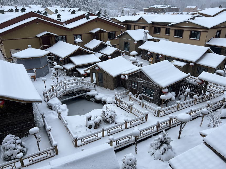 雪乡披银装
