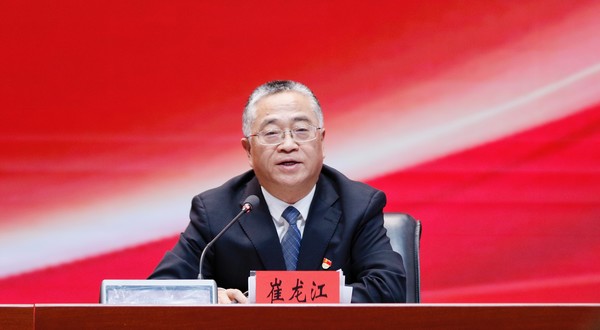 黑龙江省商务厅二级巡视员崔龙江。张澍 摄