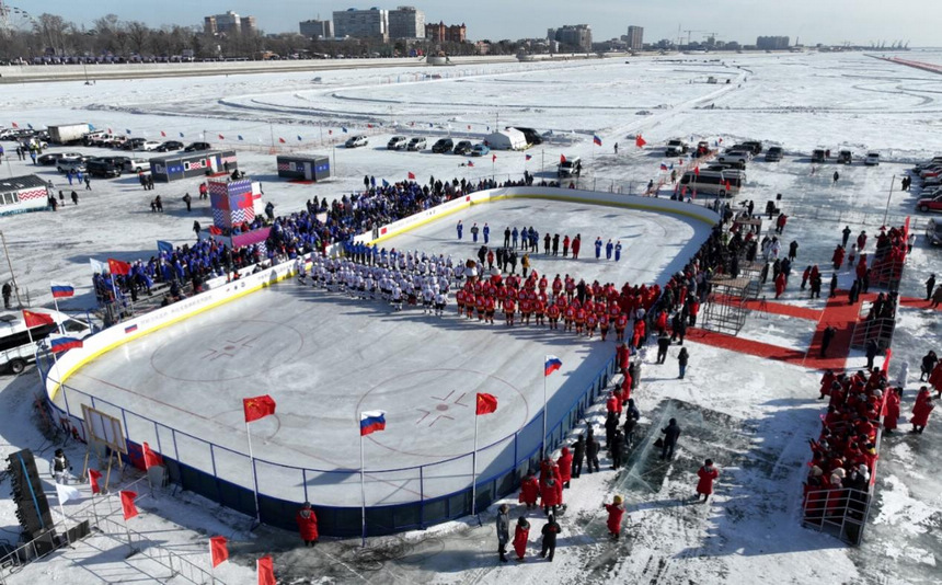 中俄界江黑龍江國際冬季體育比賽開幕