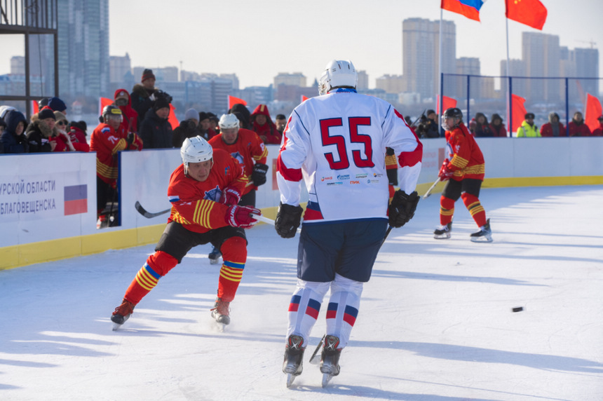 中俄界江黑龍江國際冬季體育比賽開幕