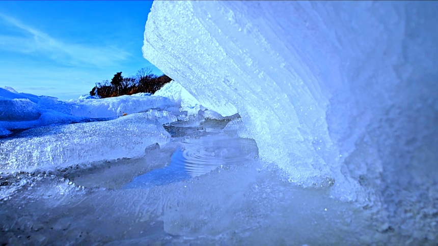 興凱湖冰雪初融美如畫