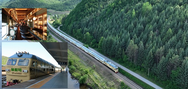 “林都号”旅游列车。