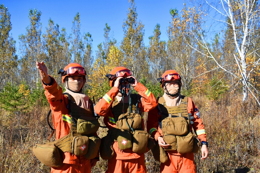 黑龙江省森林消防总队“十一”期间开展防火专项行动