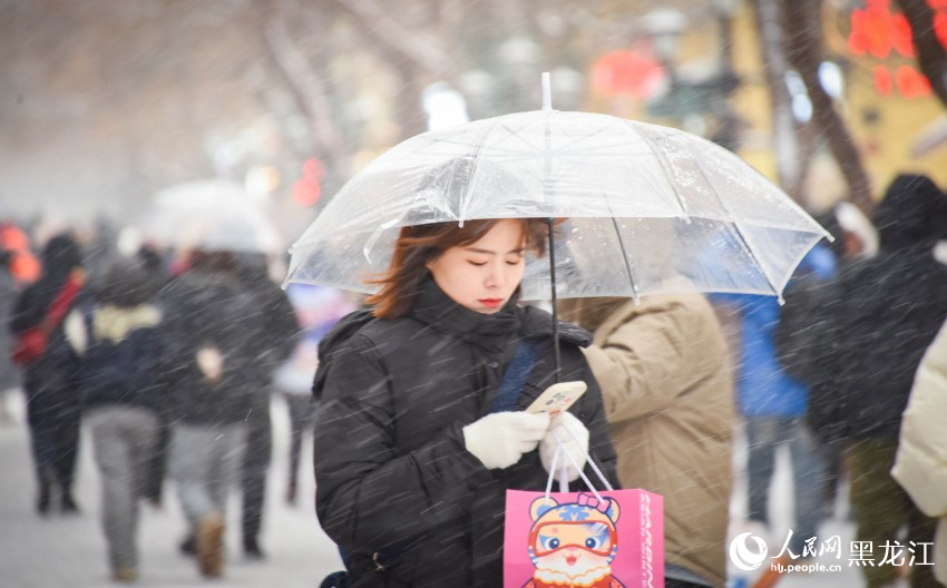 “冰城”哈尔滨迎冬雪