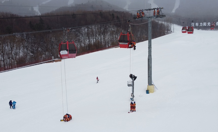 哈爾濱市森林消防支隊開展備戰第九屆亞冬會專勤專訓暨雪域救援培訓