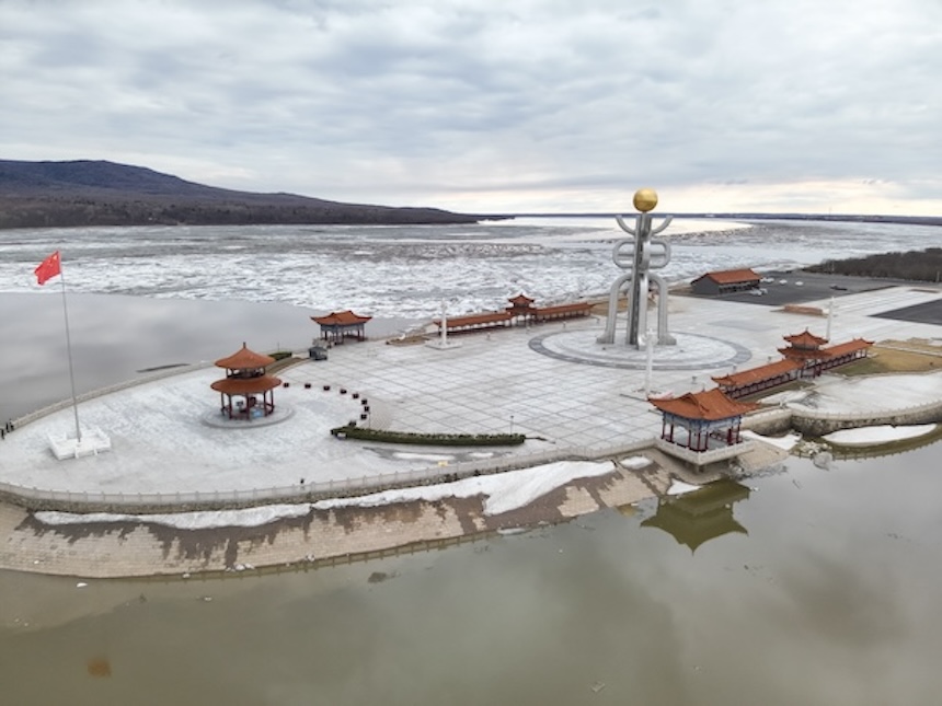 中俄界江烏蘇裡江、黑龍江全線進入“文開江”