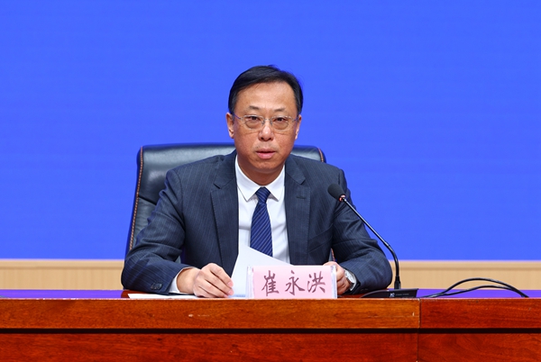 黑龙江省司法厅厅长崔永洪。韩东贤摄