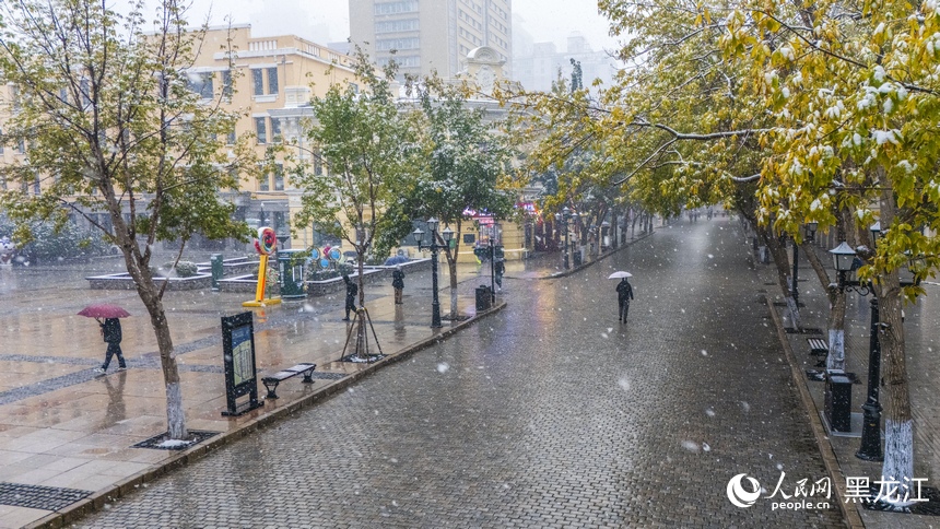 哈尔滨：深秋迎降雪