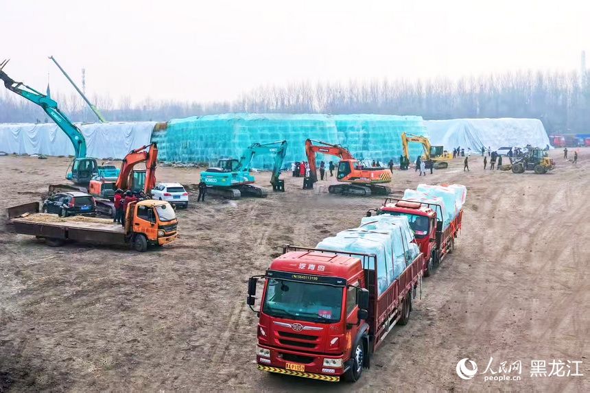 第二十七届哈尔滨冰雪大世界即将开工 20万立方米存冰正式启用
