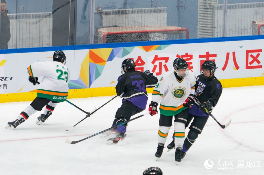 2025年全国3-on-3青少年冰球公开赛总决赛在哈尔滨开赛