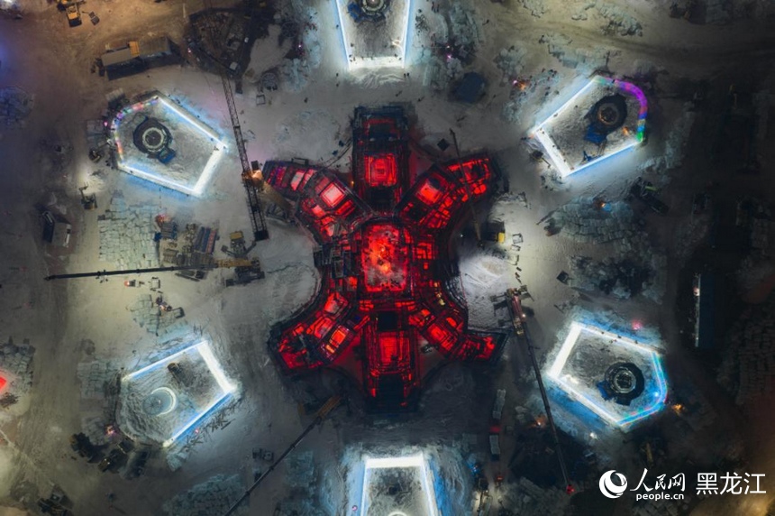 第二十七届哈尔滨冰雪大世界进度条加载中