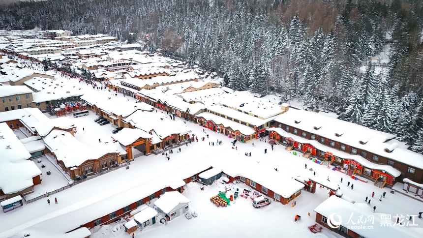 元旦假期中国雪乡景区入园人数超5万人次