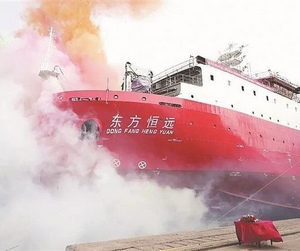 哈工程牵头打造的海上航天发射船下水