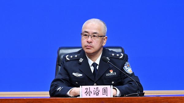 黑龙江省公安厅二级警务专员孙沿国。李鹏举摄