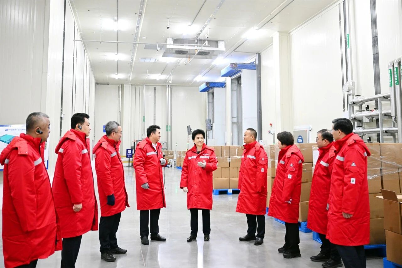 梁惠玲参观宝清现代冷链仓储物流基地项目