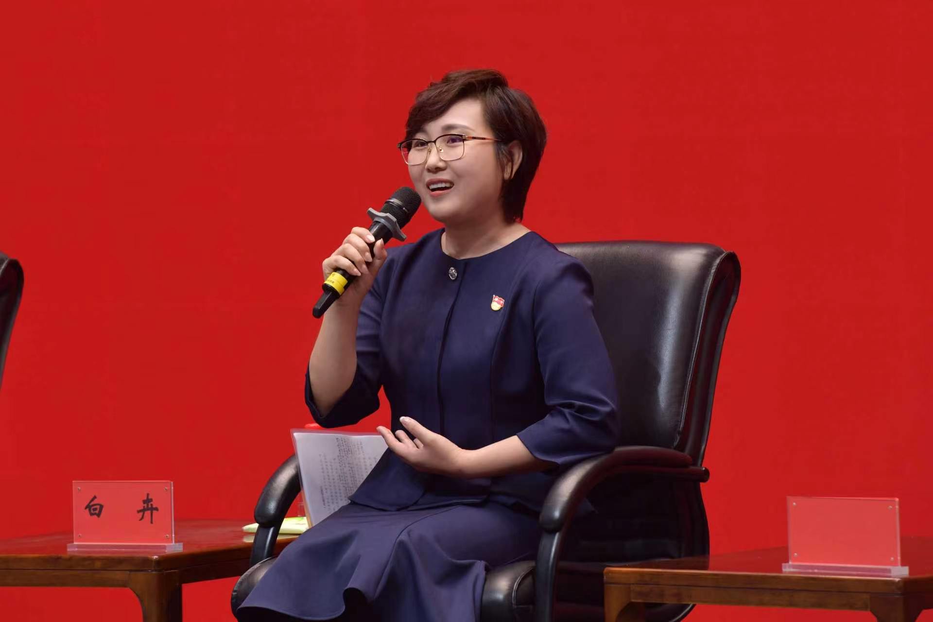 黑龙江省生态研究所党委书记、所长白卉。纪勇摄
