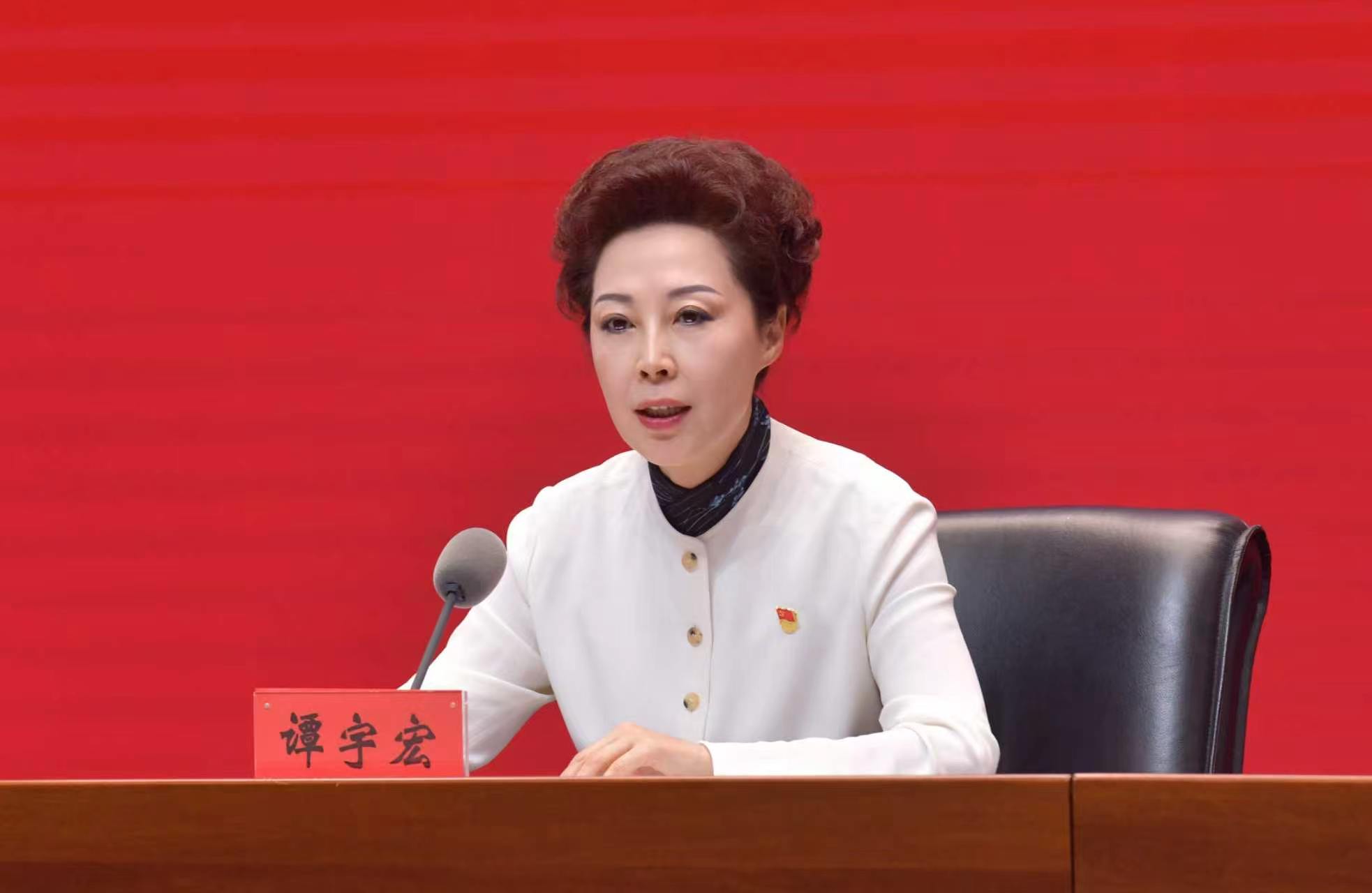 黑龙江省科学技术协会党组书记、副主席谭宇宏。纪勇摄