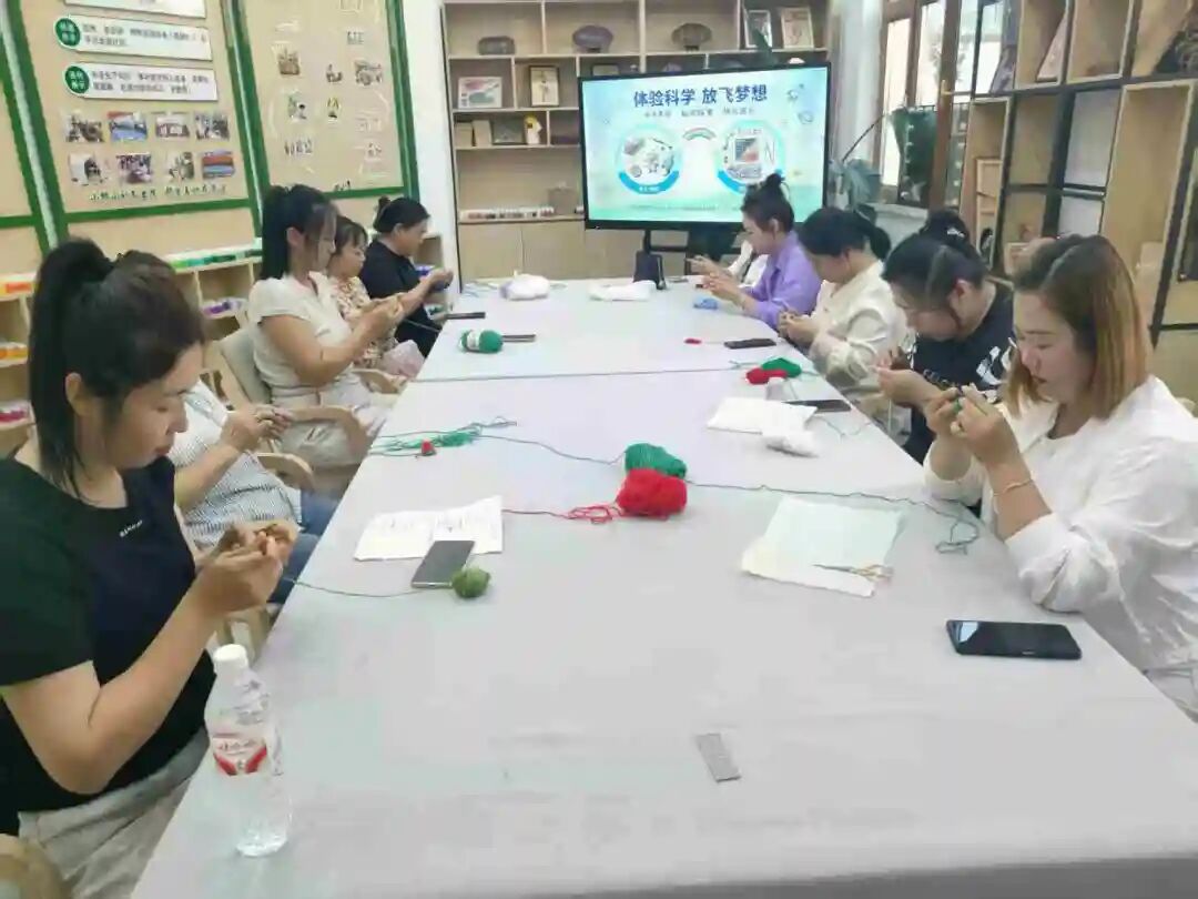 手工编织现场