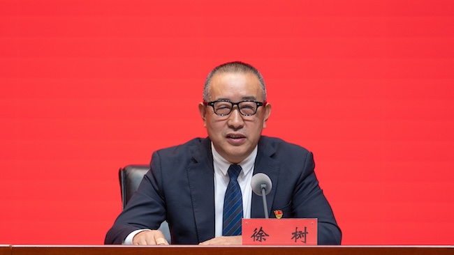 黑龙江省人力资源和社会保障厅二级巡视员徐树。张春雷摄