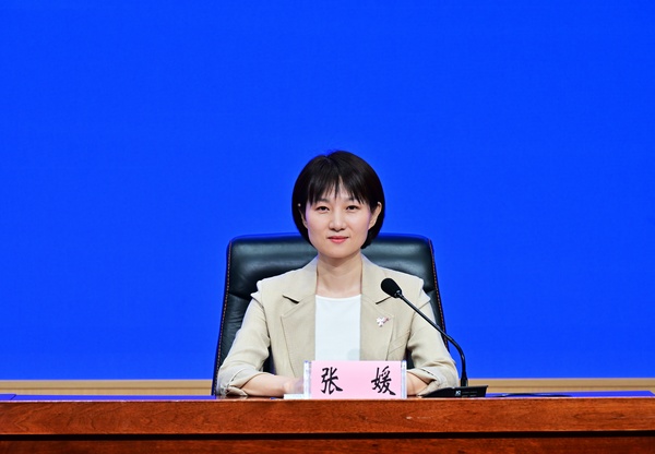 牡丹江市商務局局長張媛。李鵬舉攝