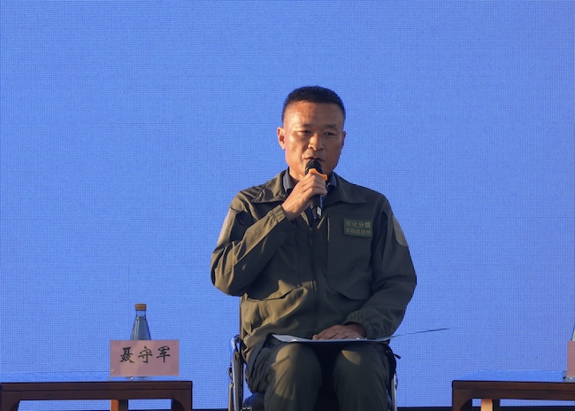 黑龍江省農業科學院綏化分院副院長聶守軍。石啟立攝