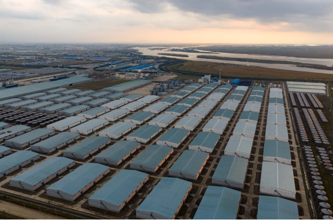 象嶼農產庫區航拍全景。象嶼農產供圖
